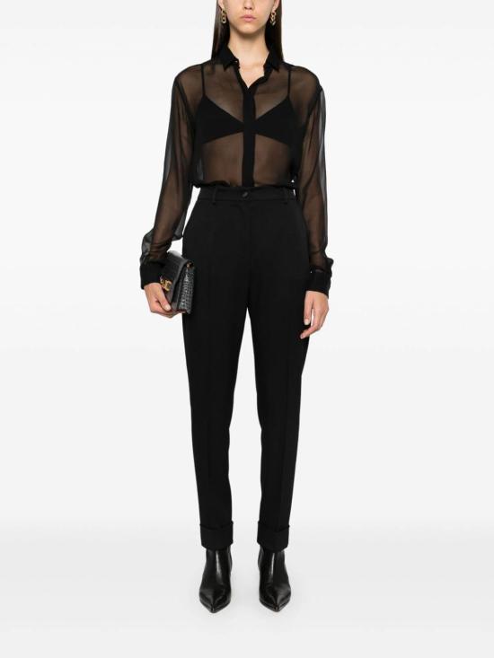  돌체앤가바나 스트레이트 팬츠 FTBVMTFU28JN0000 Black - DOLCE & GABBANA