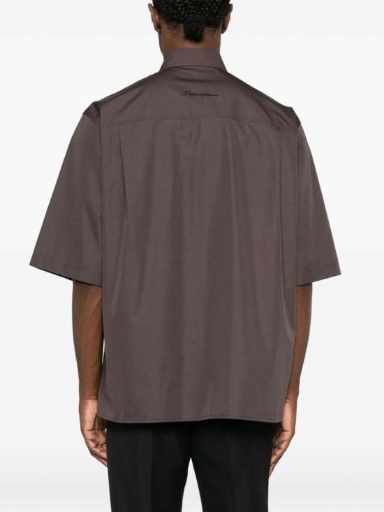 25FW 돌체앤가바나 반팔 셔츠 G5LX2ZFU5SWM4015 Brown - DOLCE & GABBANA