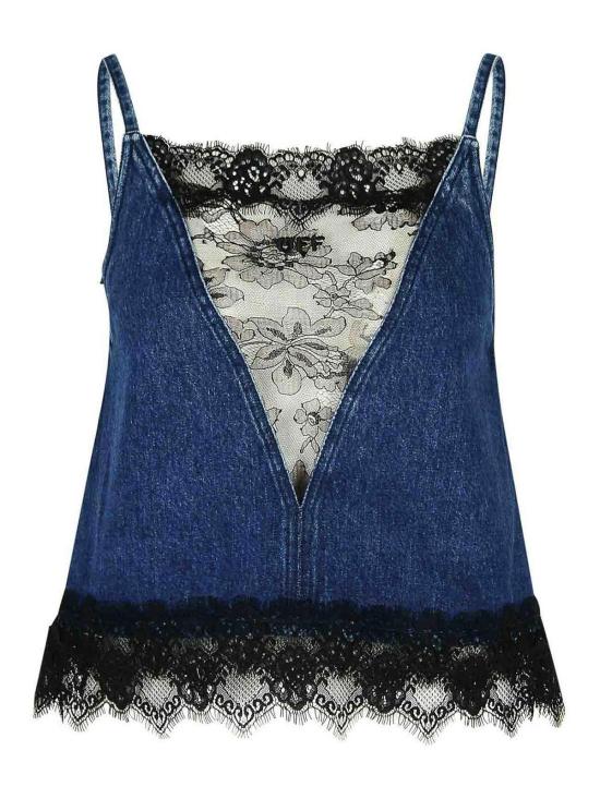  오프화이트 민소매 티셔츠 OWYP001F24DEN0014610 Blue