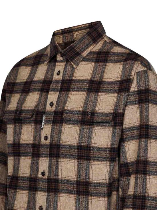  디스퀘어드2 긴팔 셔츠 S71DM0738D35125001F Beige - DSQUARED2