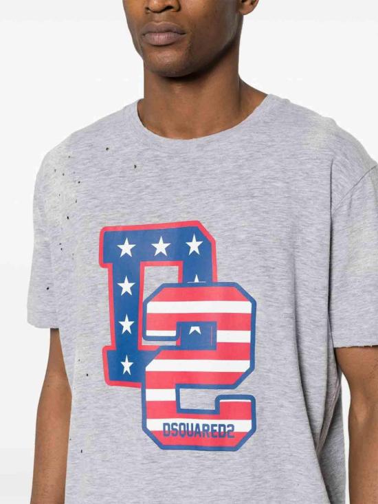  디스퀘어드2 반팔 티셔츠 S74GD1249S22146857M Grey - DSQUARED2