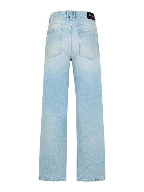 25FW 발망 데님 팬츠 DH0ML135DE956FC Light Blue - BALMAIN