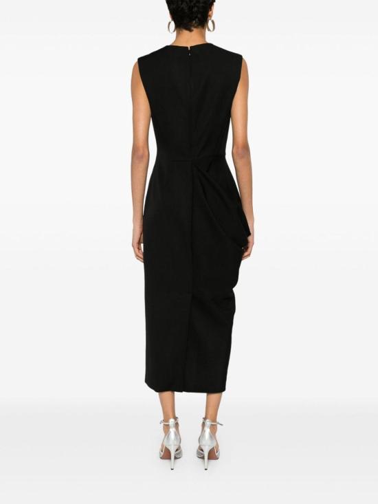  알렉산더 맥퀸 미디 원피스 797278QJAAC1000 Black - ALEXANDER MCQUEEN