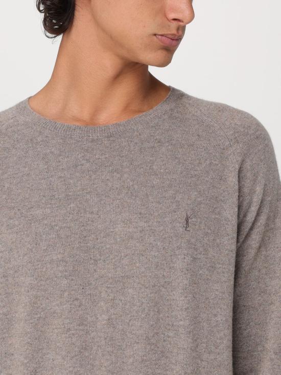 25FW 생로랑 카산드라 캐시미어 스웨터 796556YALL2 2353 Beige - SAINT LAURENT