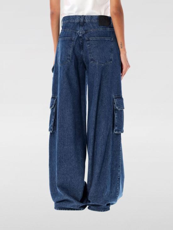 24FW 오프화이트 데님 팬츠 OWYB019F24DEN0014600 Blue - OFF WHITE