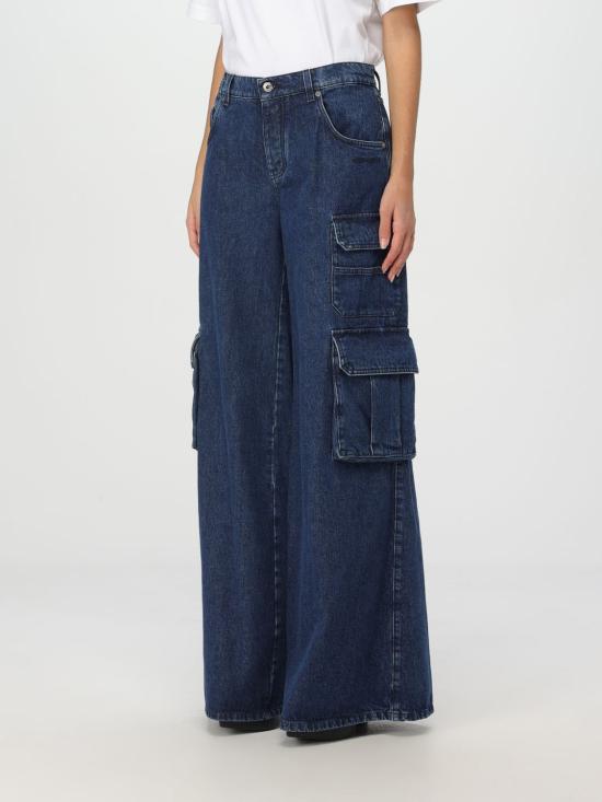 24FW 오프화이트 데님 팬츠 OWYB019F24DEN0014600 Blue - OFF WHITE