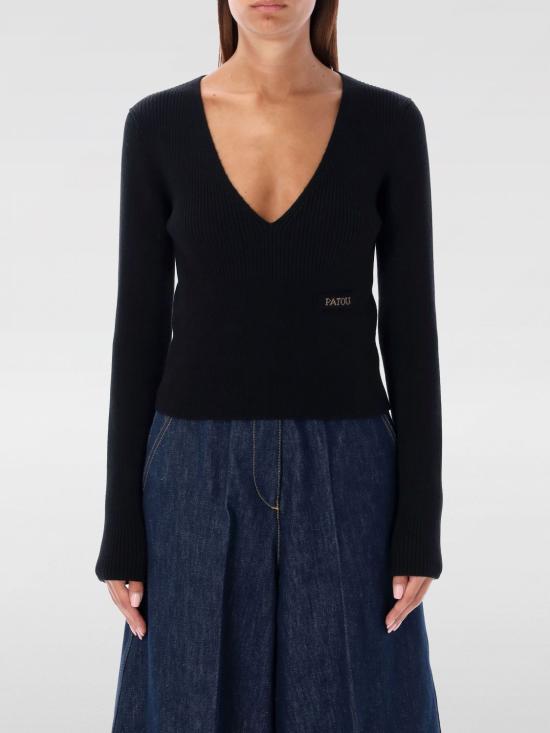 25FW 파투 스웨터 KN1878009 999B Black