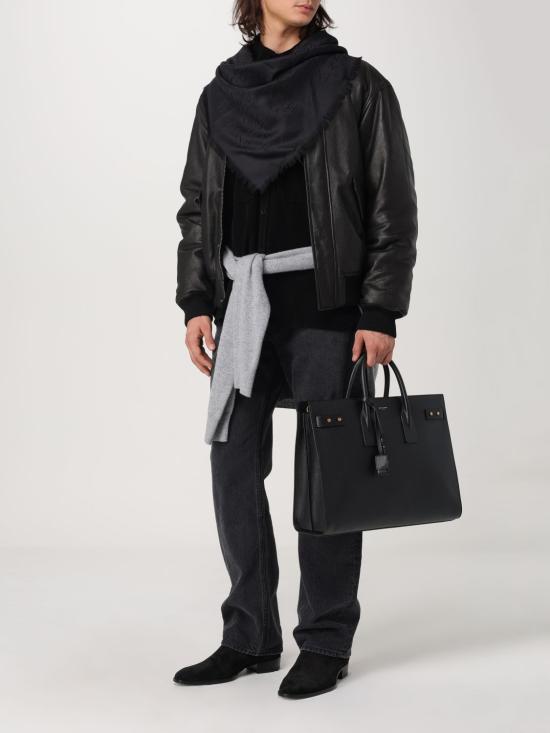 24FW 생로랑 머플러/스카프 7379303YN21 1000 Black - SAINT LAURENT