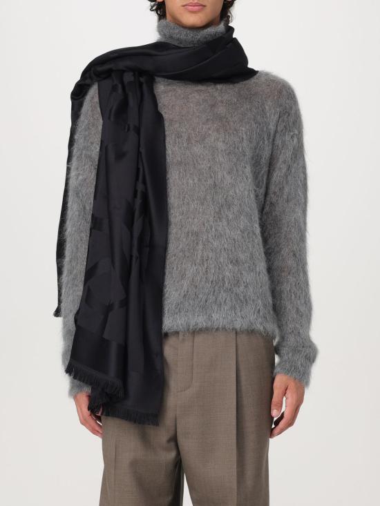 24FW 생로랑 머플러/스카프 7194283Y210 1000 Black - SAINT LAURENT