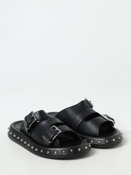 25FW 알렉산더 맥퀸 뮬/슬리퍼 797567WIG42 1081 Black - ALEXANDER MCQUEEN