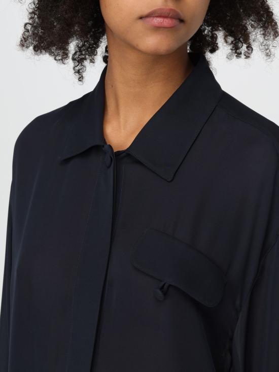 25FW 엠포리오 아르마니 블라우스 EW000169TE10518 UB109 Blue - EMPORIO ARMANI