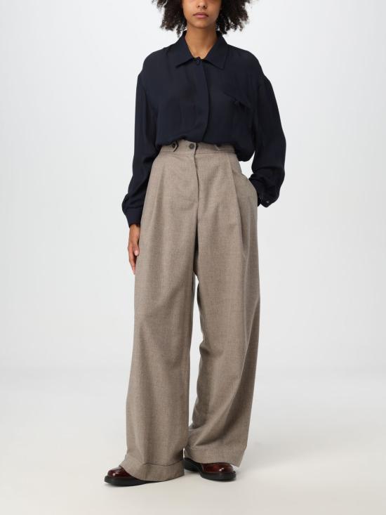 25FW 엠포리오 아르마니 블라우스 EW000169TE10518 UB109 Blue - EMPORIO ARMANI