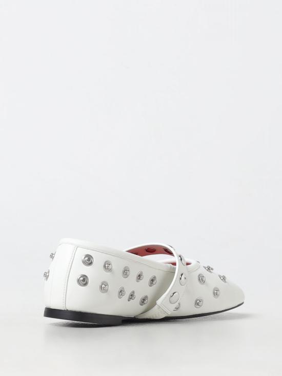 24FW 스텔라 맥카트니 플랫 슈즈 810473W1IL09 001 White - STELLA MCCARTNEY