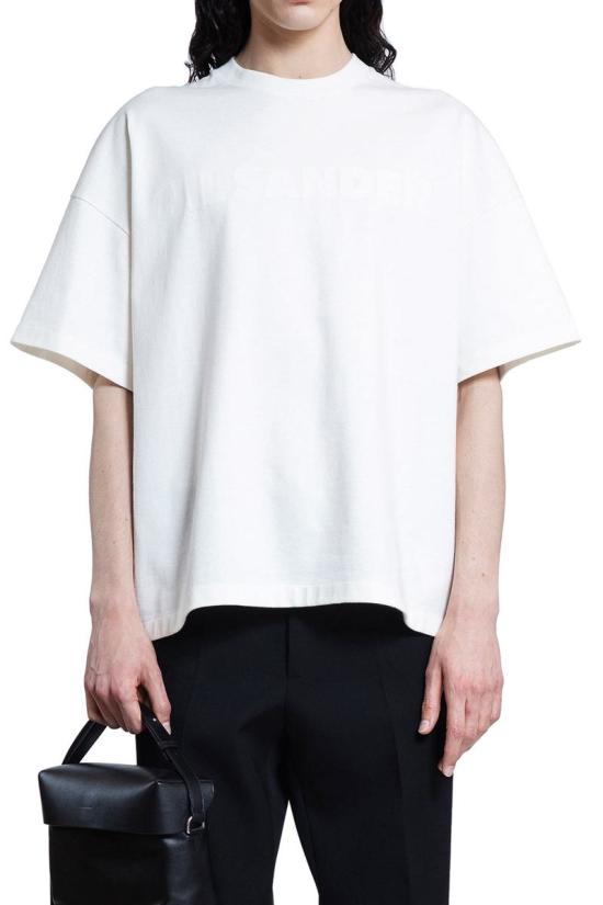 25FW 질샌더 반팔 티셔츠 J21GC0168J20243 102 WHITE