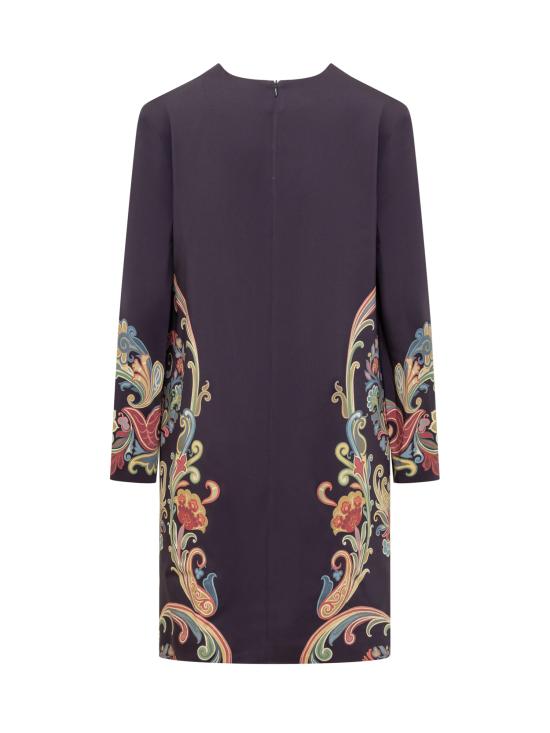 24FW 에트로 미디 원피스 WRHA015499SPD73 X0887 STAMPA FDO BLU - ETRO