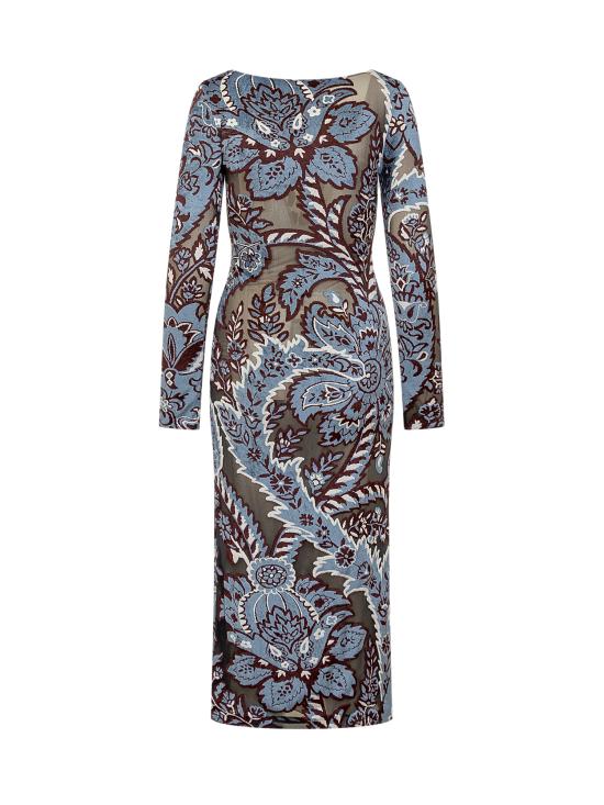 24FW 에트로 미디 원피스 WRHA019999JJD03 S9880 MULTI FDO AZZURRO - ETRO