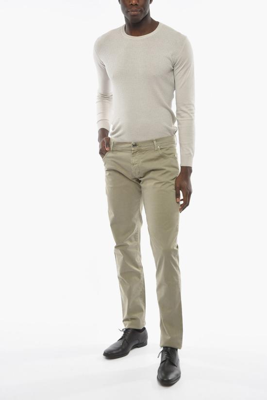  꼬르넬리아니 스트레이트 팬츠 834JD2 9120149 050 Military Green - CORNELIANI