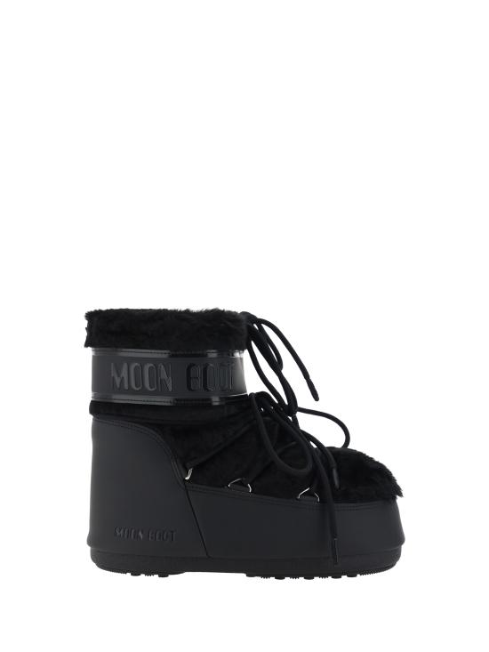 26FW 문부츠 아이콘 나일론 로우 부츠 80D1409390 N001 BLACK