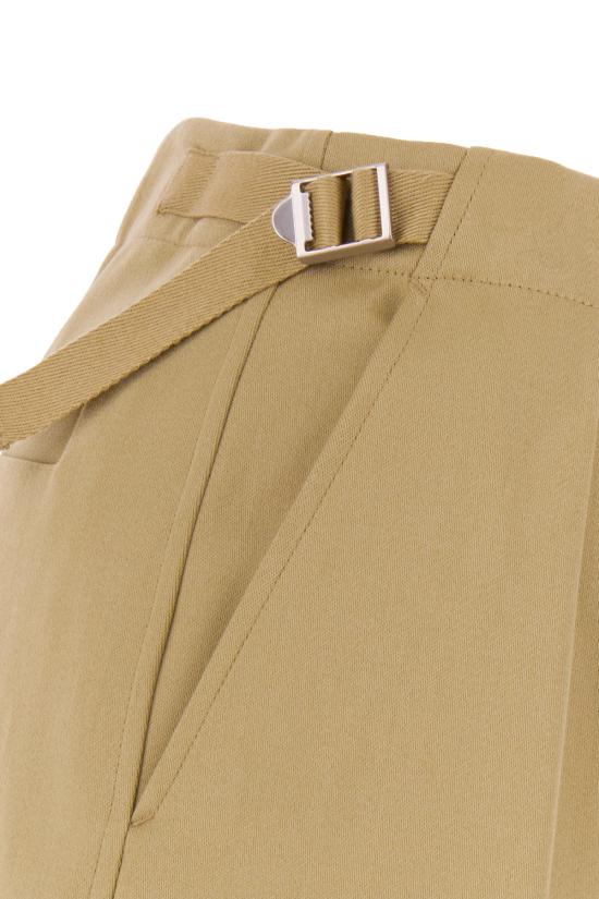  버버리 플리츠 코튼 트라우저 8077505 B7311 HUNTER - BURBERRY