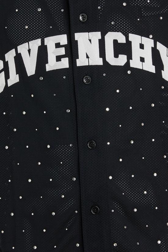  지방시 반팔 셔츠 BM60XH3YEK 001 Black - GIVENCHY