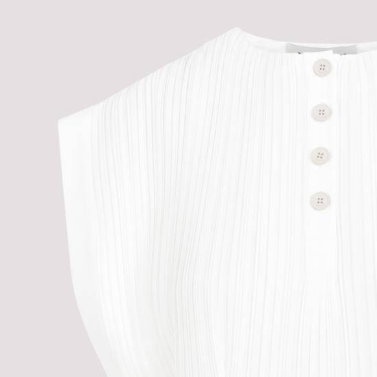  랑방 미디 원피스 RWDR00305904P24 001 OFF WHITE - LANVIN