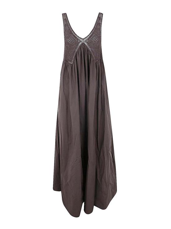 24FW 파로쉬 롱 원피스 D725389CANYOX24086 Brown