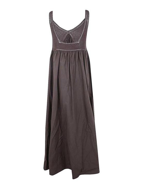 24FW 파로쉬 롱 원피스 D725389CANYOX24086 Brown - PAROSH