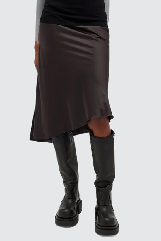 24FW 릭 오웬스 미디 스커트 RP02D3343 CC09 Black - RICK OWENS