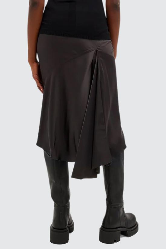 24FW 릭 오웬스 미디 스커트 RP02D3343 CC09 Black - RICK OWENS