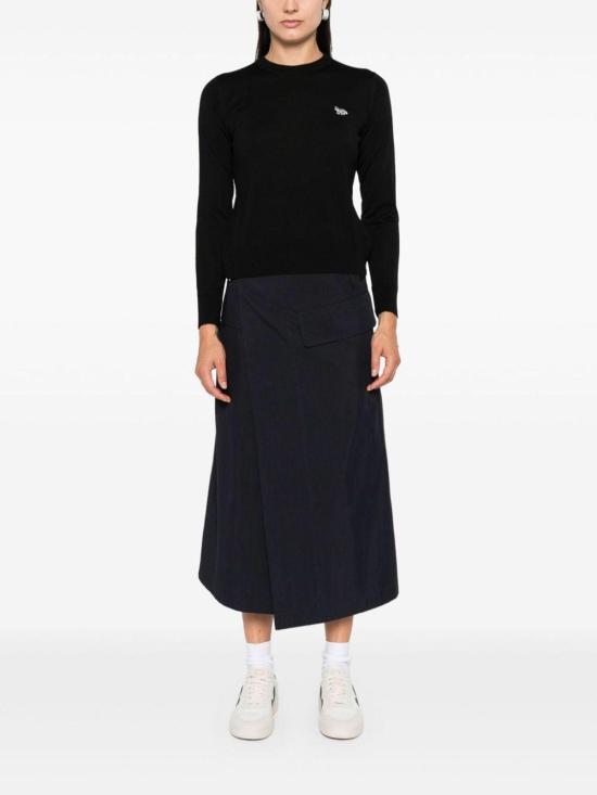 25SS 메종키츠네 베이비 폭스 패치 레귤러 스웨터 MW00816KT1036P199 Black - MAISON KITSUNE
