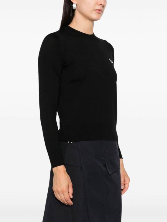 25SS 메종키츠네 베이비 폭스 패치 레귤러 스웨터 MW00816KT1036P199 Black - MAISON KITSUNE