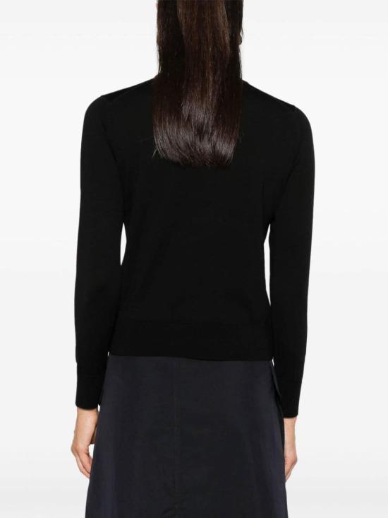 25SS 메종키츠네 베이비 폭스 패치 레귤러 스웨터 MW00816KT1036P199 Black - MAISON KITSUNE