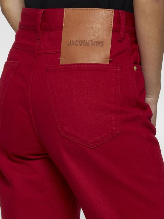 24FW 자크뮈스 데님 팬츠 241DE0341514 470 Red - JACQUEMUS