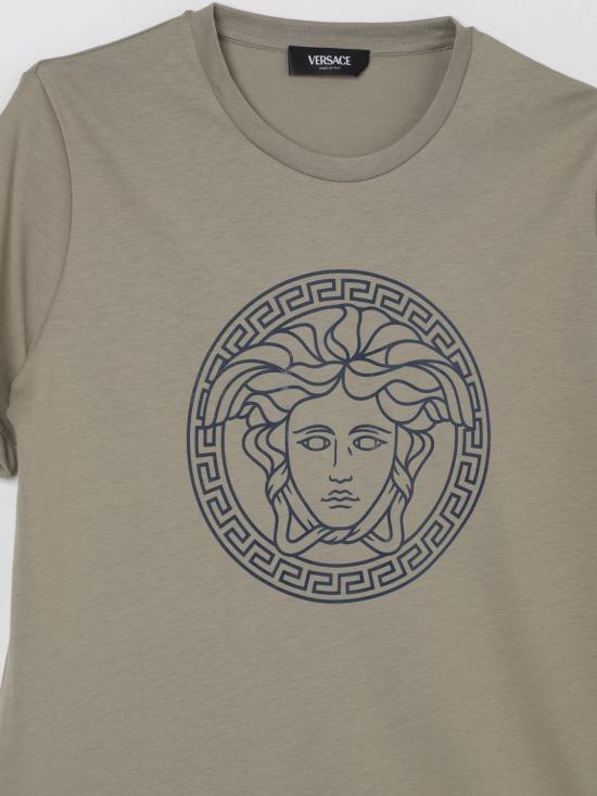 25FW [키즈] 베르사체 티셔츠 10002391A11718 2EM50 Dove Grey - VERSACE