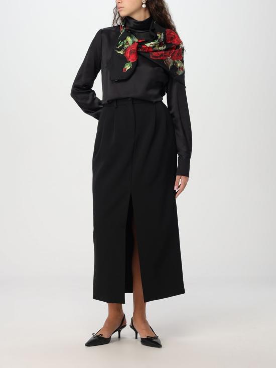 24FW 돌체앤가바나 긴팔 티셔츠 F7AI0TFU1AU N0000 Black - DOLCE & GABBANA