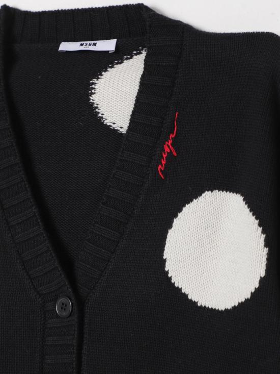 25FW [키즈] 엠에스지엠 트레이닝 상의 F4MSJGCA133 110 Black - MSGM