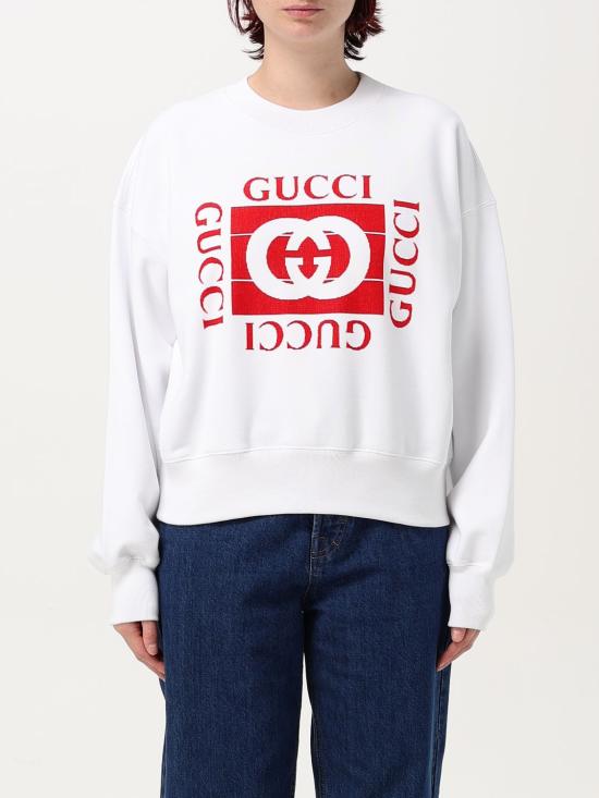 24FW 구찌 긴팔 티셔츠 789582XJGSU 9280 White