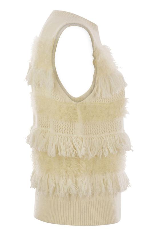 24FW 바니제 민소매 티셔츠 V32530 BUTTER - VANISÉ