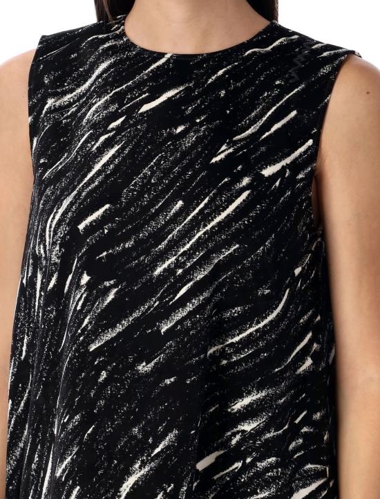 24FW 마르니 숏 원피스 24AABJD1344S0UTC432 CRN99 BLACK - MARNI