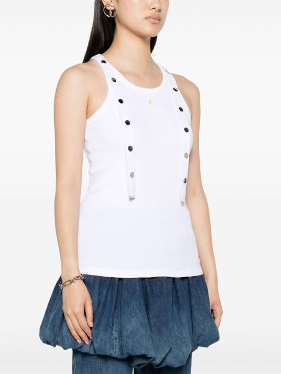 24SS 디 아티코 민소매 티셔츠 241WCT229 J038001 WHITE - THE ATTICO