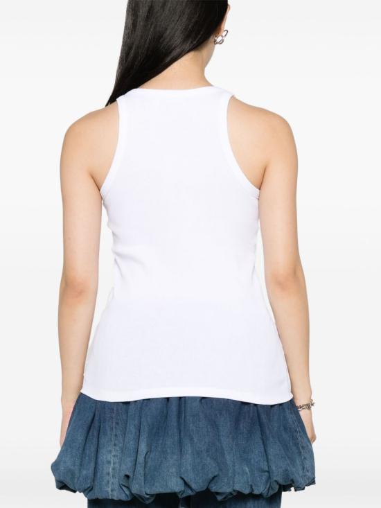 24SS 디 아티코 민소매 티셔츠 241WCT229 J038001 WHITE - THE ATTICO