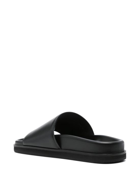  오프화이트 뮬/슬리퍼 OWIT006C99LEA0011010 BLACK - OFF WHITE