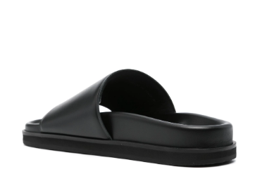  오프화이트 뮬/슬리퍼 OWIT006C99LEA0011010 BLACK - OFF WHITE