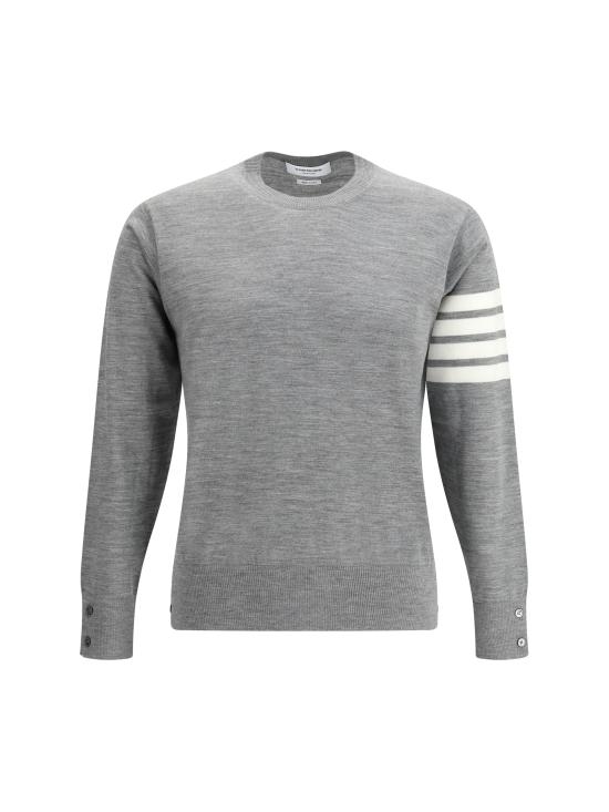 26SS 톰브라운 사선완장 메리노 울 니트 MKA002AY1014 058 GREY