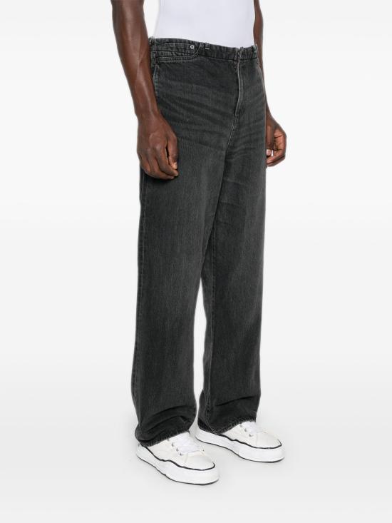  메종 미하라 야스히로 데님 팬츠 J13PT122 BLACK Black - MAISON MIHARA YASUHIRO