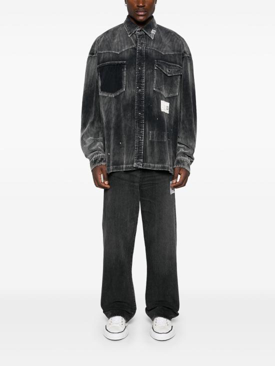  메종 미하라 야스히로 데님 팬츠 J13PT122 BLACK Black - MAISON MIHARA YASUHIRO