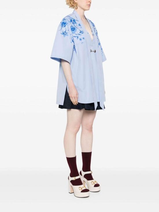  구찌 반팔 티셔츠 788835Z8BSV4375 Blue - GUCCI