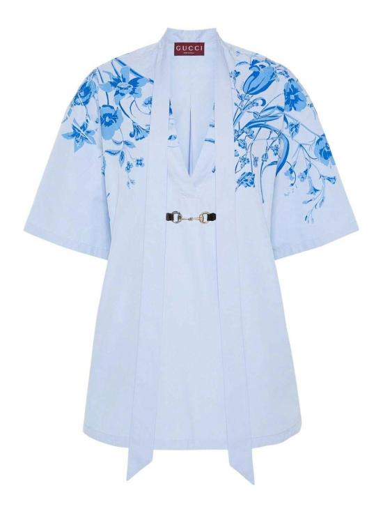  구찌 반팔 티셔츠 788835Z8BSV4375 Blue