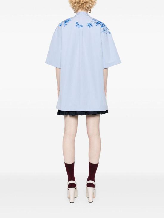  구찌 반팔 티셔츠 788835Z8BSV4375 Blue - GUCCI