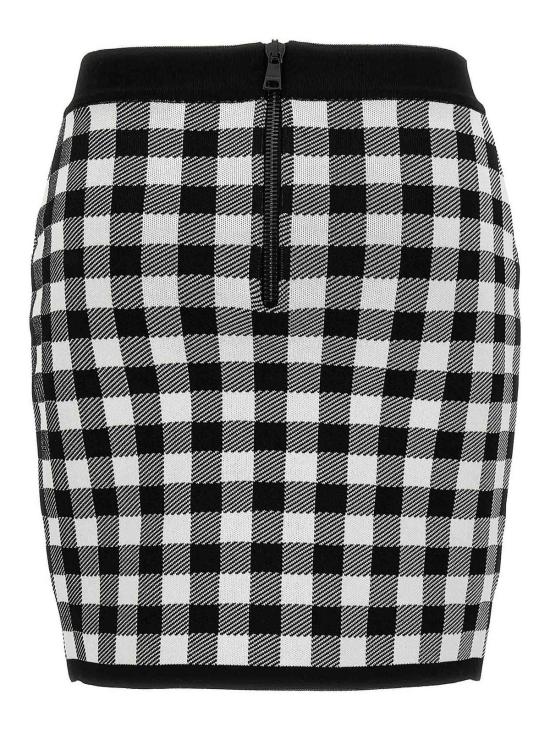 24FW 발망 숏 스커트 CF1LB292KF51EAB Black - BALMAIN